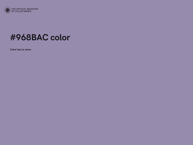 #968BAC color image