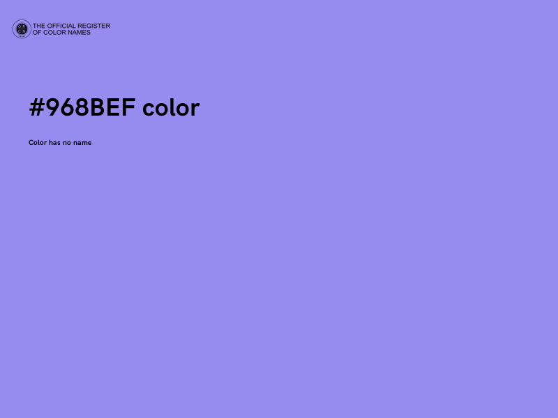 #968BEF color image