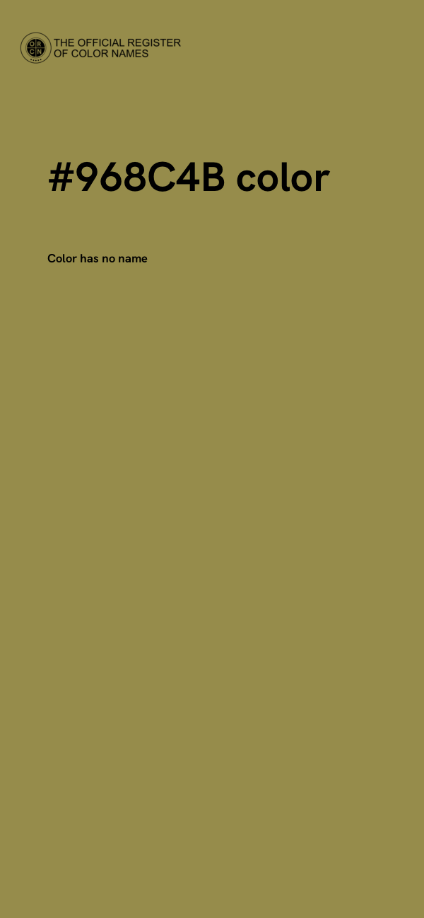 #968C4B color image