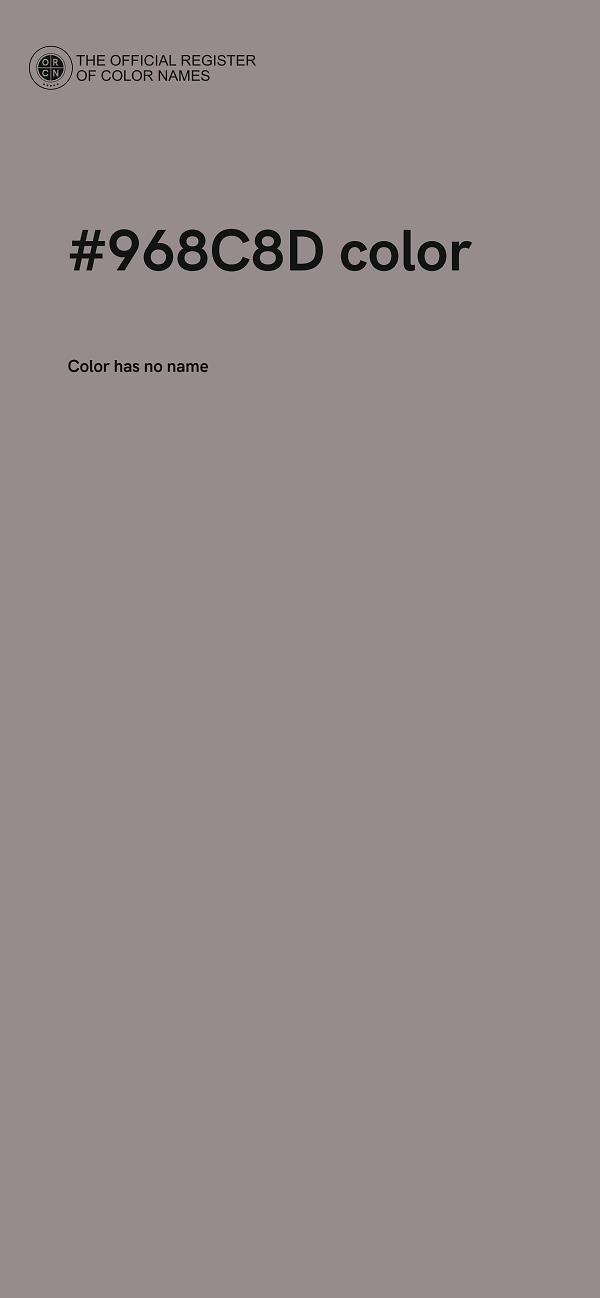#968C8D color image