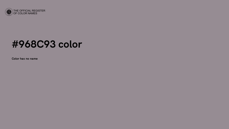 #968C93 color image