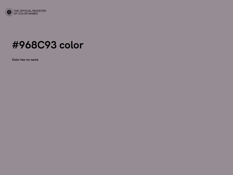 #968C93 color image