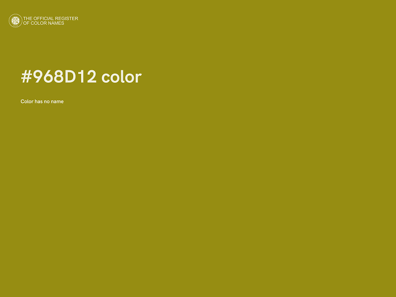 #968D12 color image