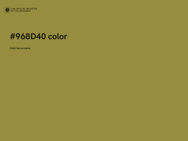 #968D40 color image