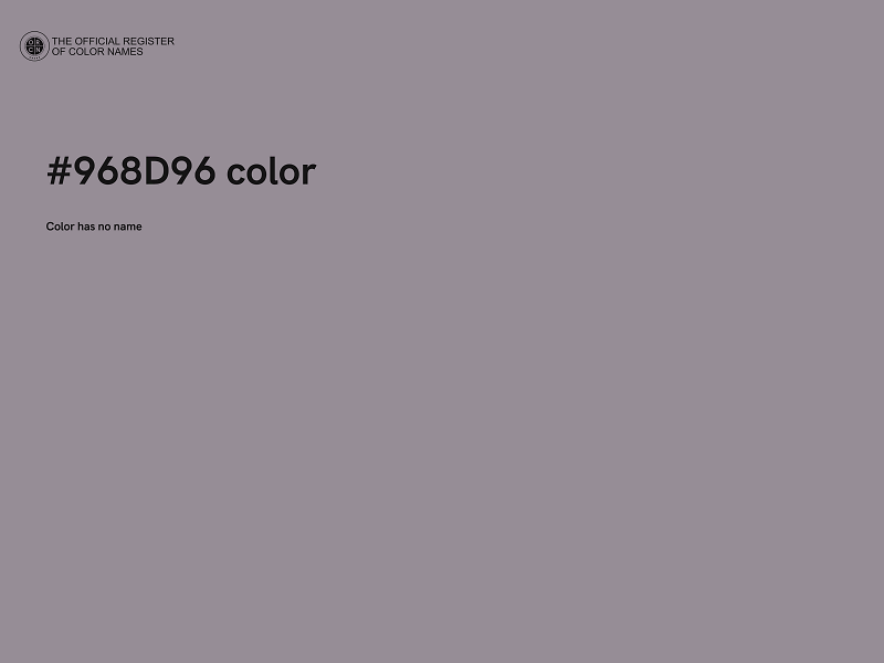 #968D96 color image