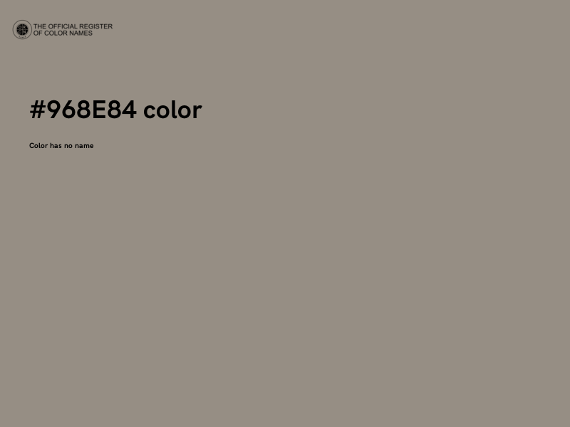 #968E84 color image