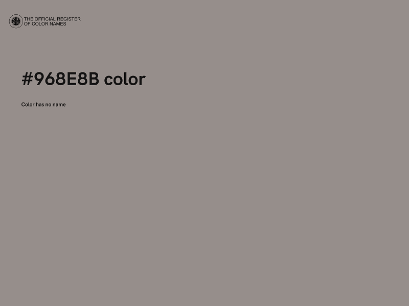 #968E8B color image
