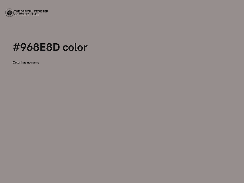 #968E8D color image