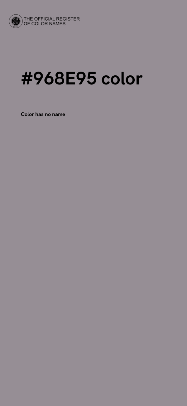 #968E95 color image