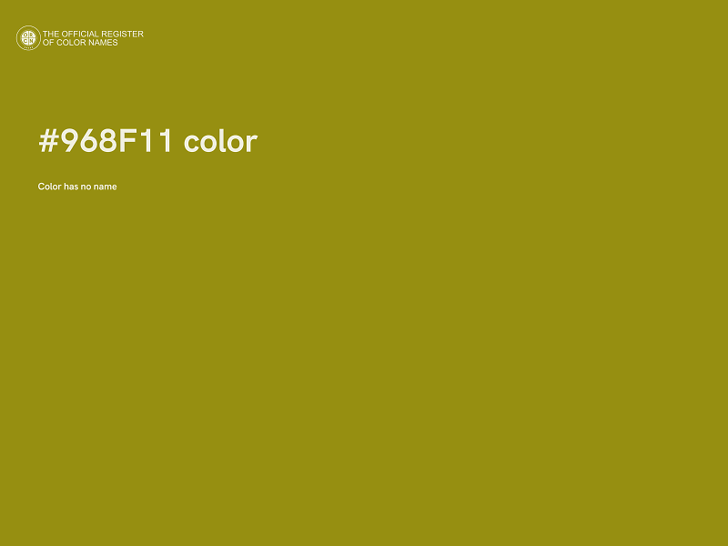 #968F11 color image