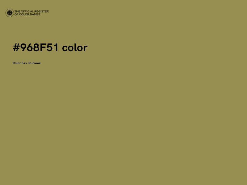 #968F51 color image