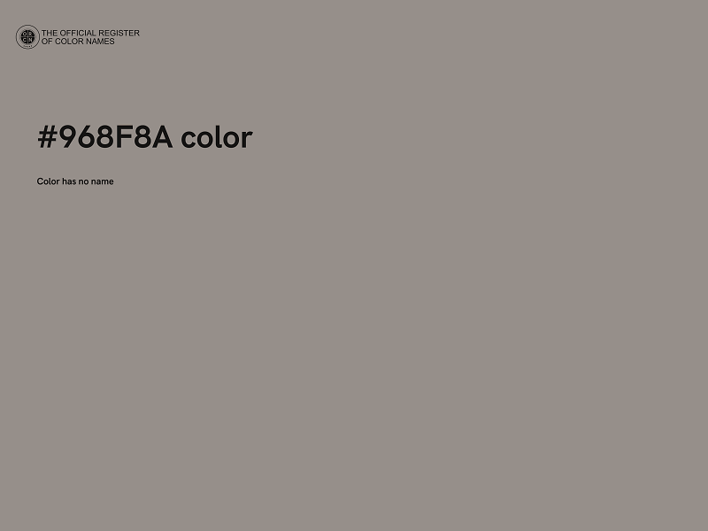 #968F8A color image