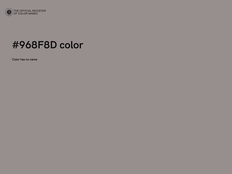 #968F8D color image