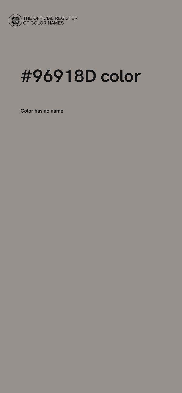 #96918D color image