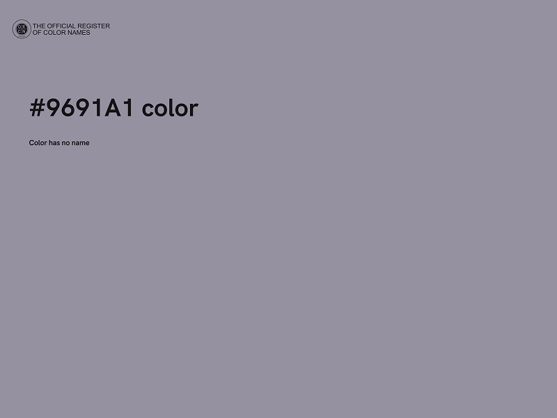 #9691A1 color image