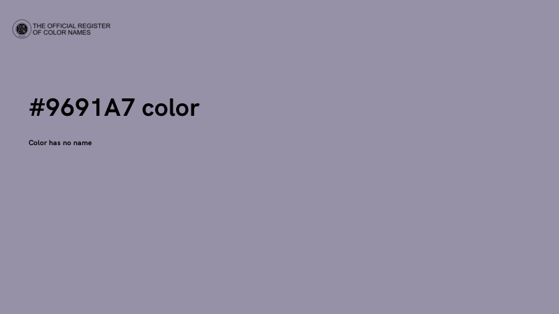 #9691A7 color image