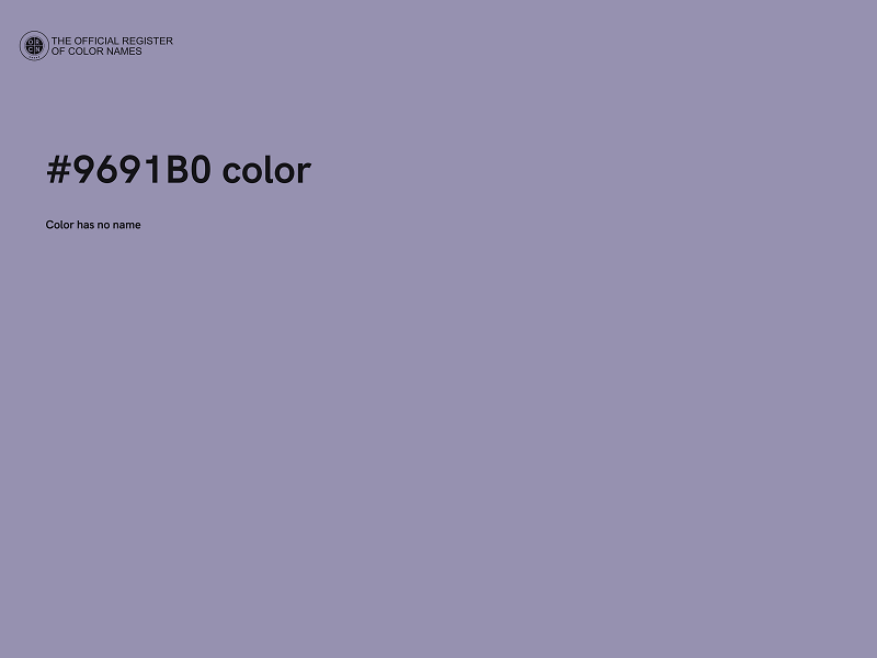 #9691B0 color image