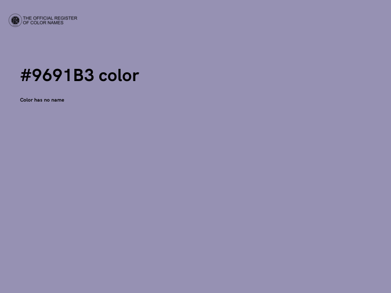 #9691B3 color image