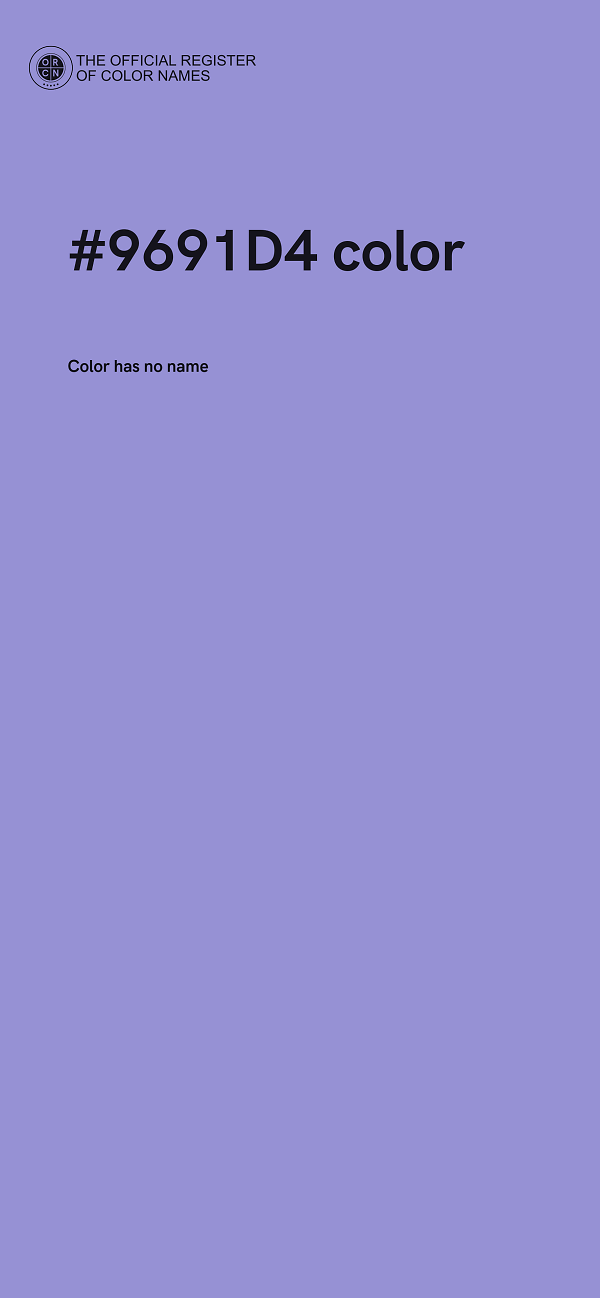 #9691D4 color image