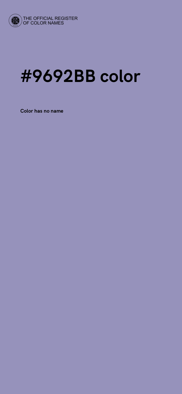 #9692BB color image