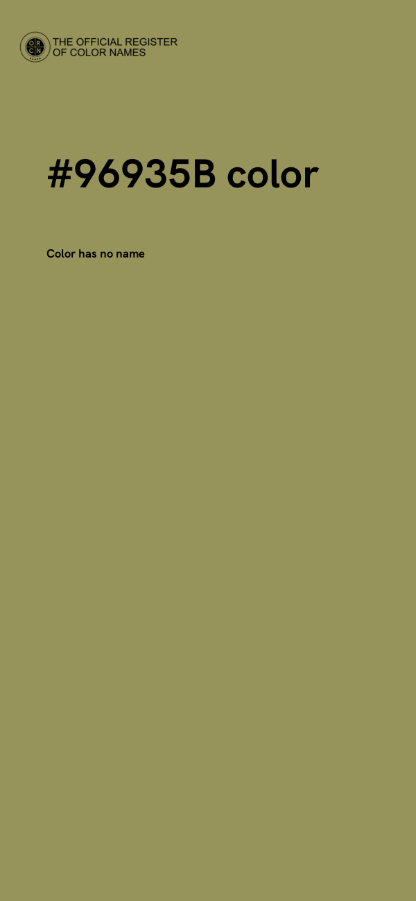 #96935B color image