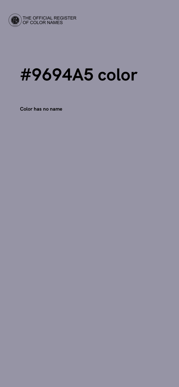 #9694A5 color image