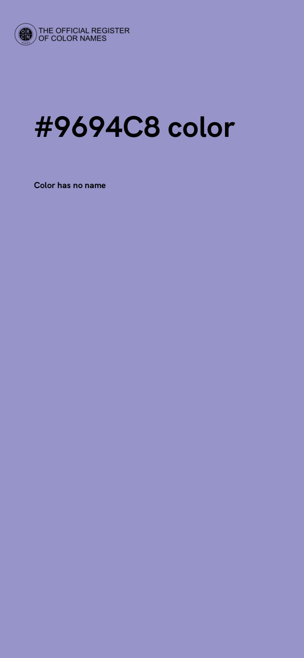 #9694C8 color image