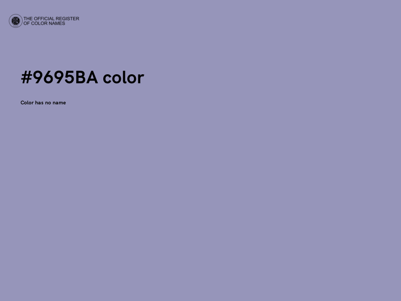 #9695BA color image