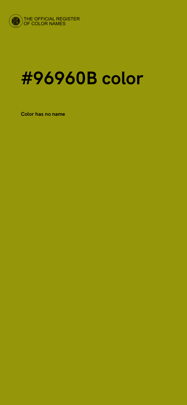 #96960B color image
