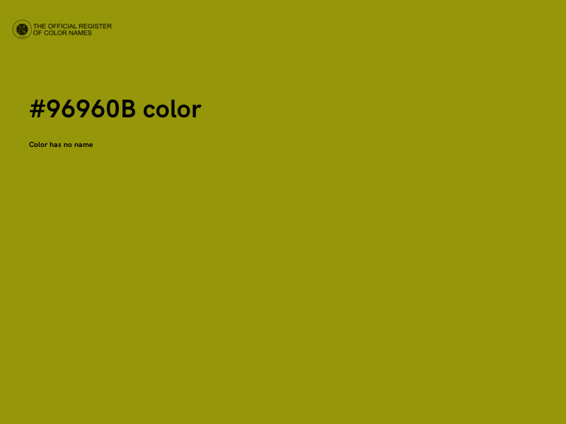 #96960B color image