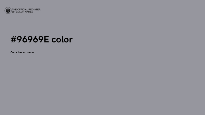 #96969E color image