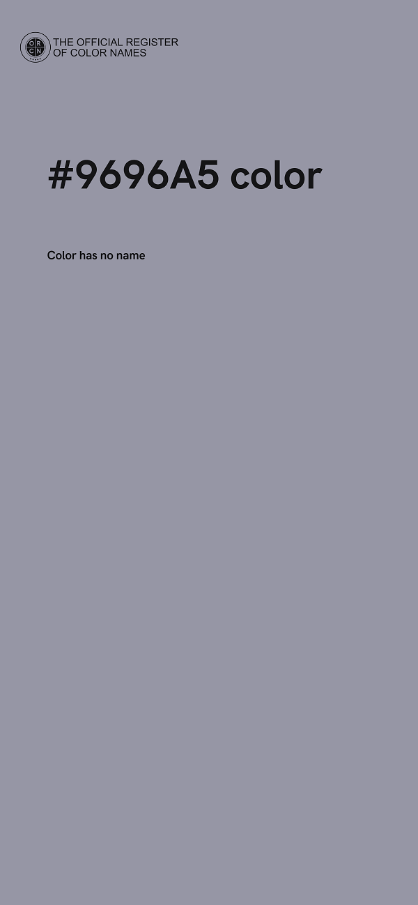 #9696A5 color image