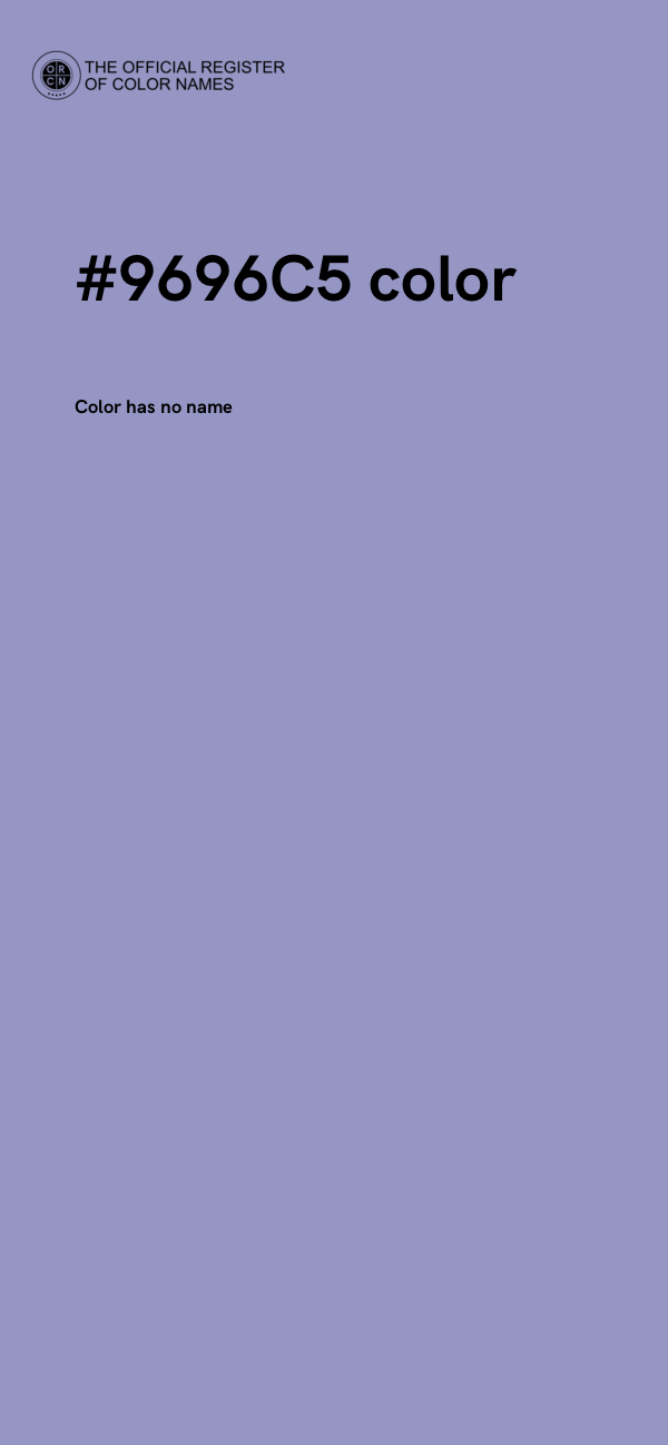 #9696C5 color image