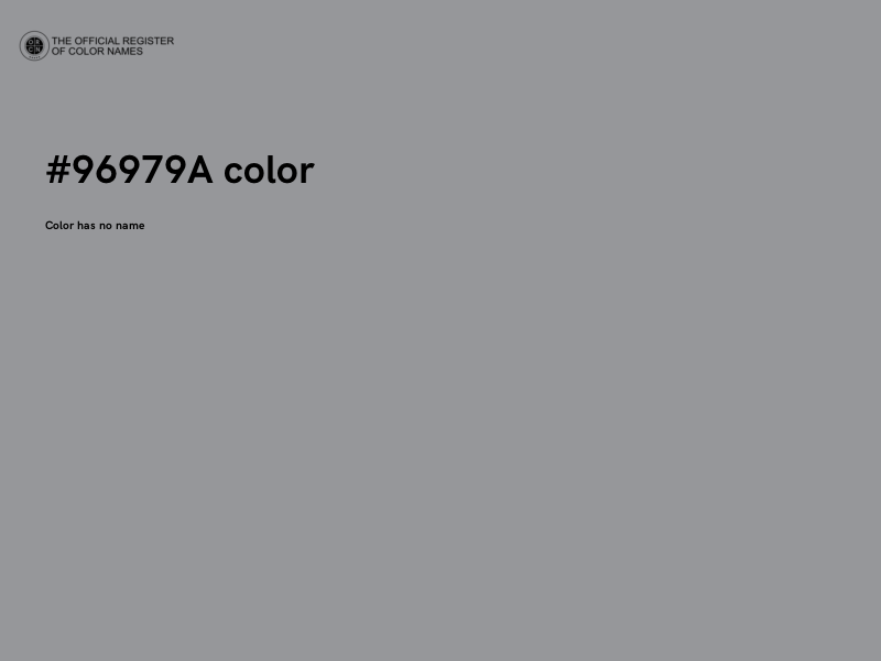 #96979A color image