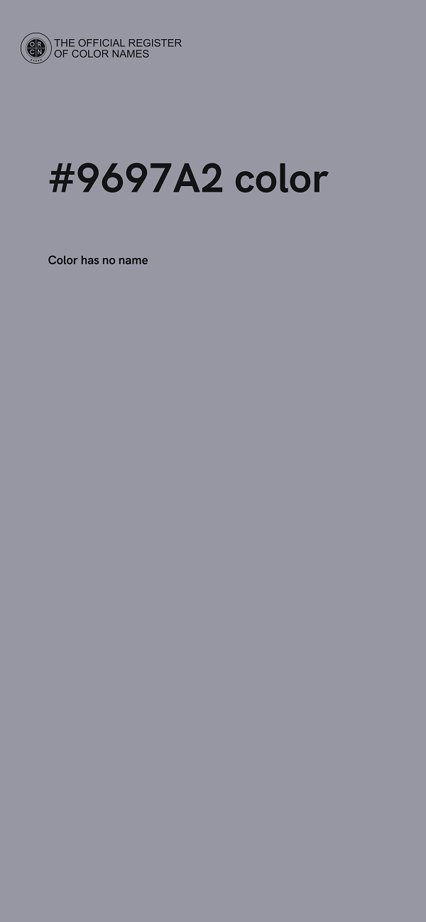 #9697A2 color image
