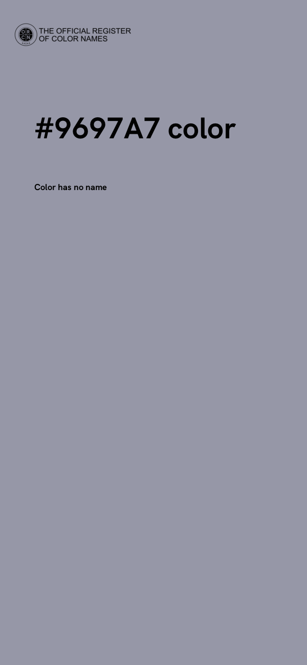 #9697A7 color image