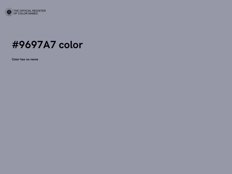 #9697A7 color image