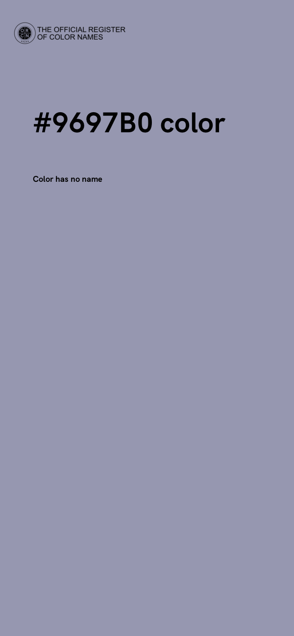 #9697B0 color image
