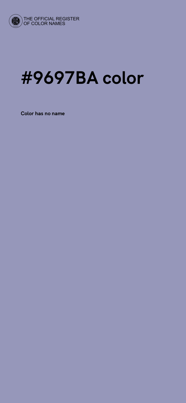 #9697BA color image
