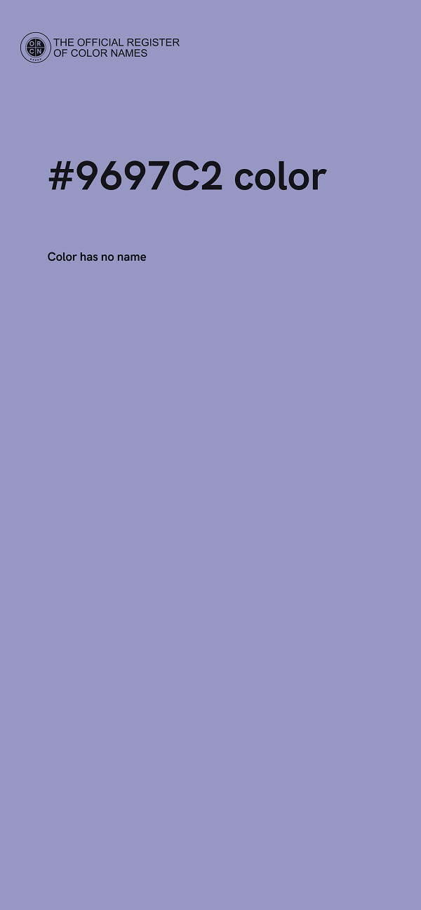 #9697C2 color image