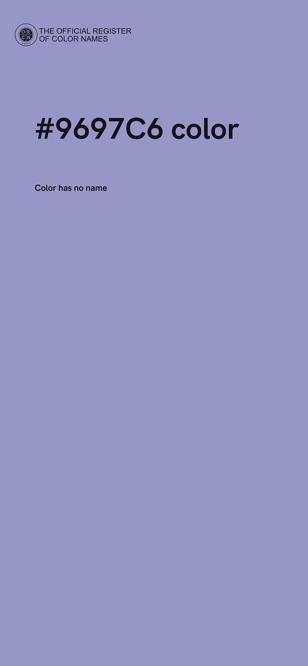 #9697C6 color image