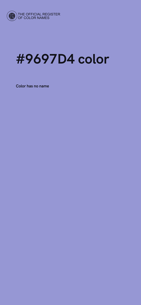 #9697D4 color image