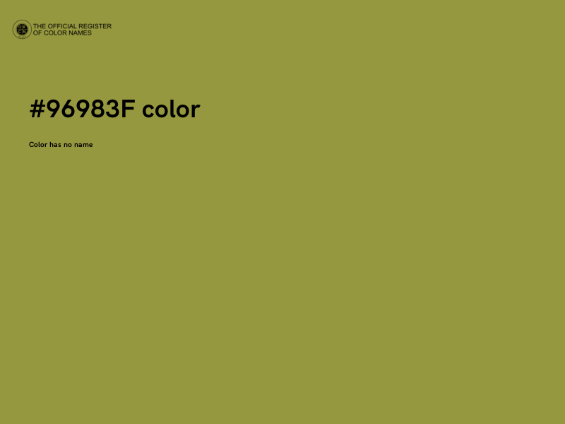 #96983F color image