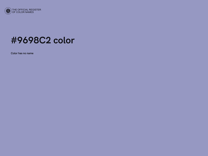 #9698C2 color image
