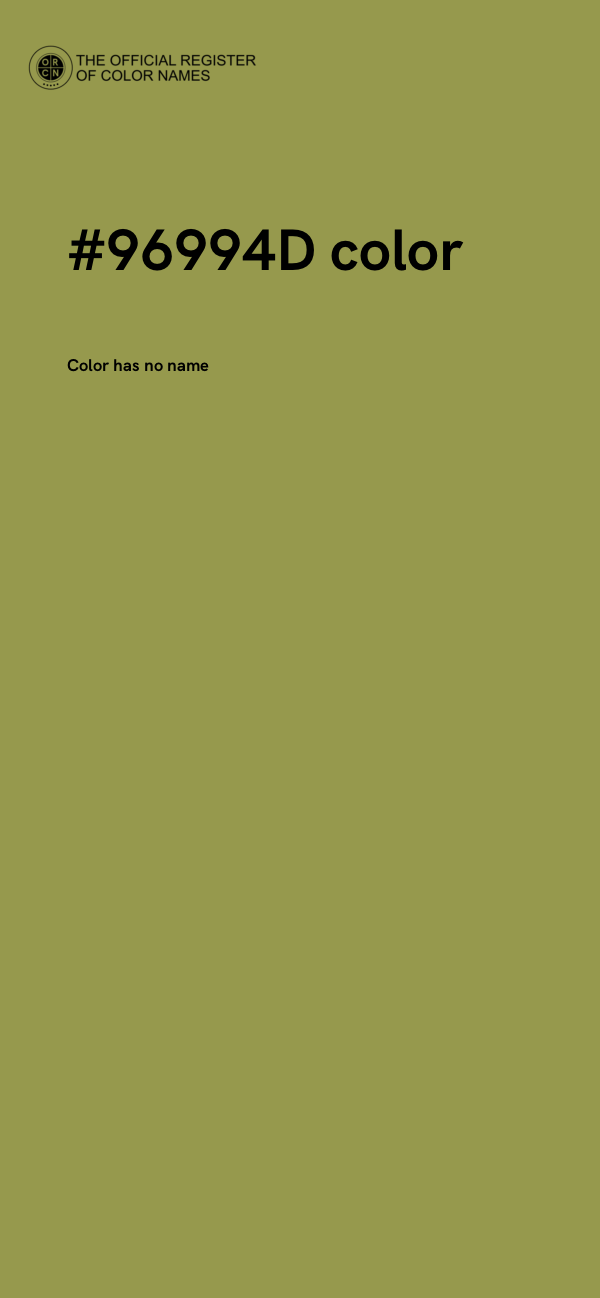 #96994D color image