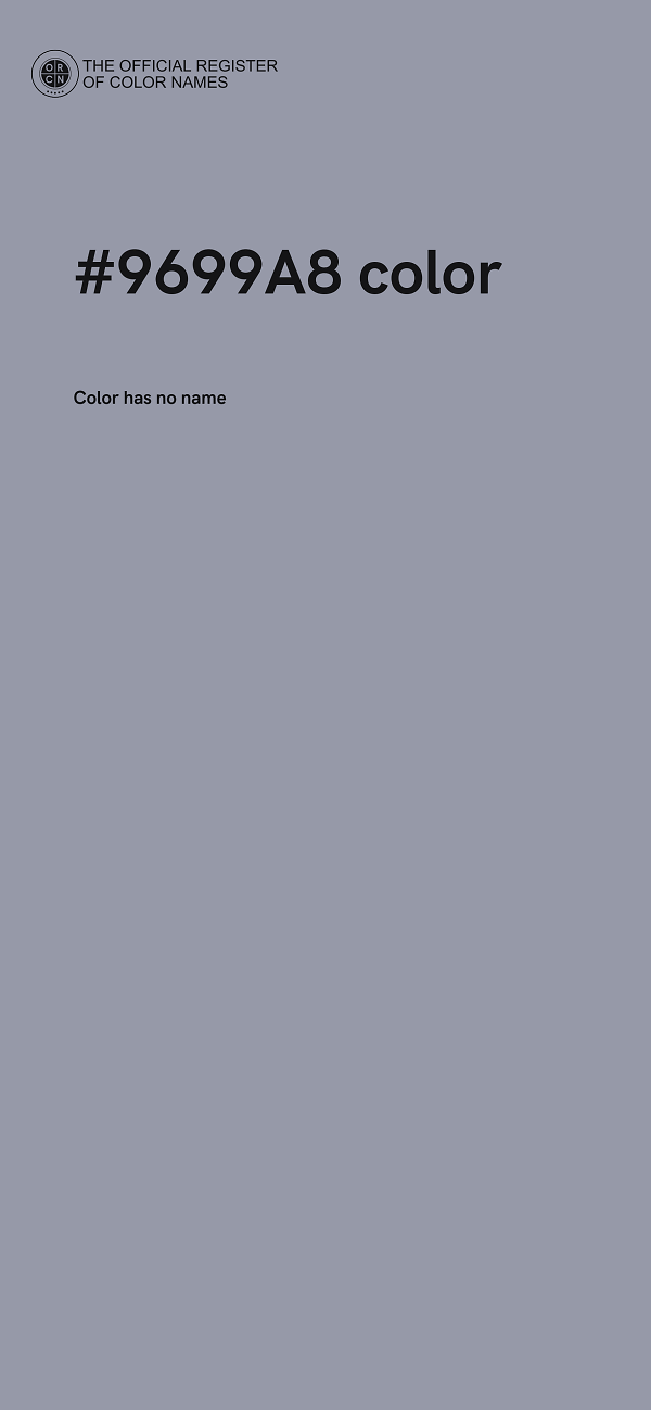 #9699A8 color image