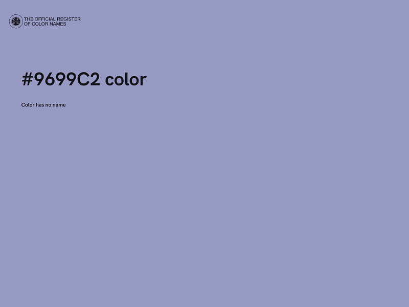 #9699C2 color image