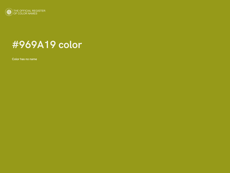 #969A19 color image