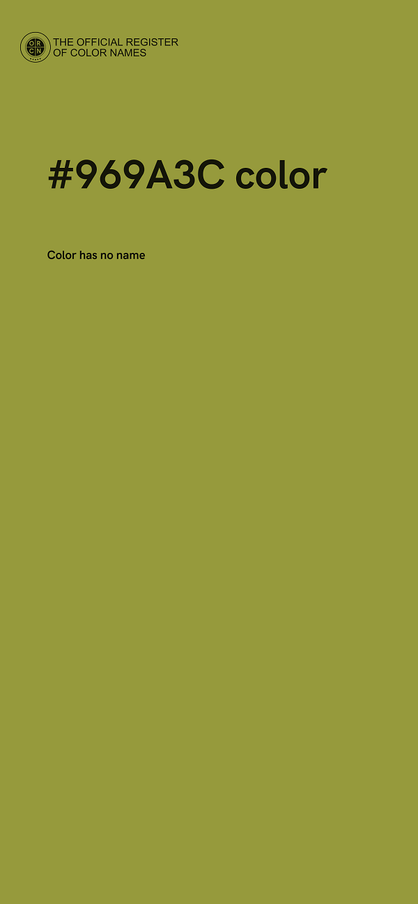 #969A3C color image