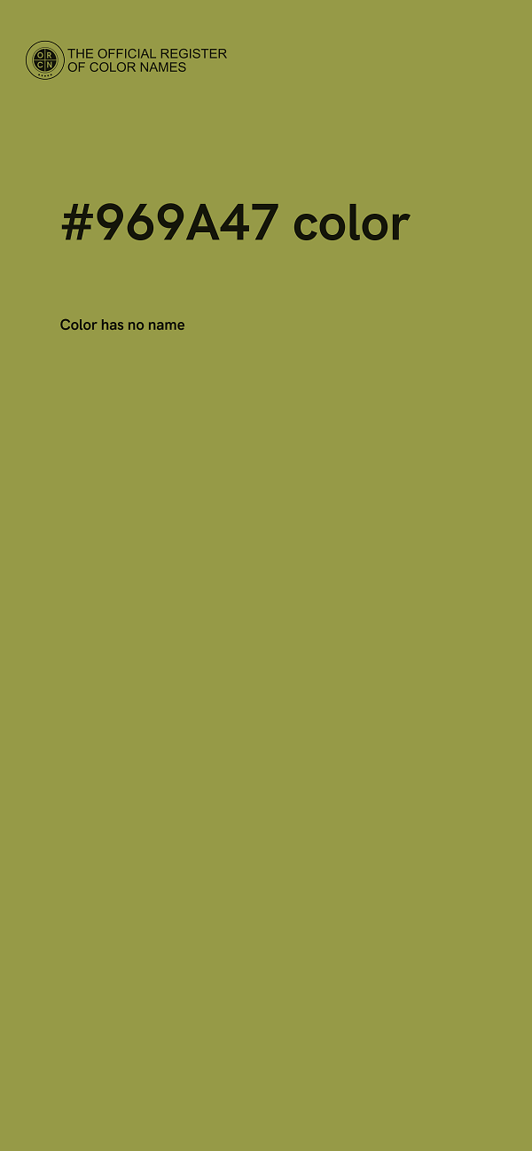 #969A47 color image